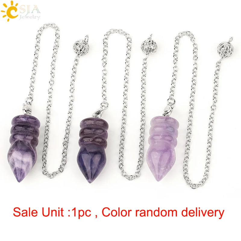 CSJA Lapis Lazuli Pendulum for Dowsing Chakra Healing