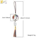 CSJA Chakra Tree of Life Crystal Pendant for Good Luck G838