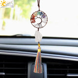 CSJA Chakra Tree of Life Crystal Pendant for Good Luck G838
