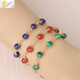 CSJA 7 Chakra Bracelet for Kids Luxe Jewelry G700
