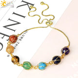 CSJA 7 Chakra Bracelet for Kids Luxe Jewelry G700
