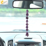 CSJA Crystal Quartz Stone Car Hanging Decoration