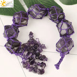 CSJA Crystal Quartz Stone Car Hanging Decoration
