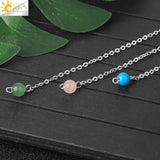 CSJA Natural Stone Crystal Pendulum for Dowsing