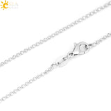 CSJA Natural Stone Quartz Crystal Necklace for Women Healing Stones Pendants
