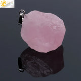 Clear Crystal Pendant Necklace Reiki Healing Quartz Pend