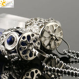 CSJA Healing Point Pendant Necklace Crystal Pillar Reiki Jewelry G197