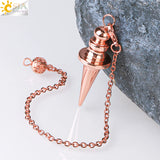 CSJA Radiestesia Pendulum Pendant Dowsing Healing Pyramid H106
