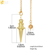 CSJA Radiestesia Pendulum Pendant Dowsing Healing Pyramid H106