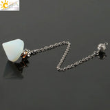 CSJA Cone Pendulum Pink Purple Crystal G187