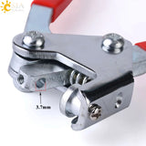 CSJA Red Plastic Coated Handle Lead Seal Sealing Pliers Steel Calipers Plier