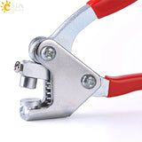 CSJA Red Plastic Coated Handle Lead Seal Sealing Pliers Steel Calipers Plier