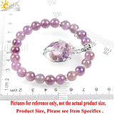 CSJA Reiki Amethyst Bead Bracelet Tree of Life E873