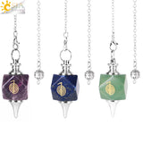 CSJA Reiki Spiritual Crystal Pendulum for Dowsing Divination