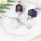 CSJA Reiki Spiritual Crystal Pendulum for Dowsing Divination