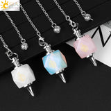CSJA Reiki Spiritual Crystal Pendulum for Dowsing Divination