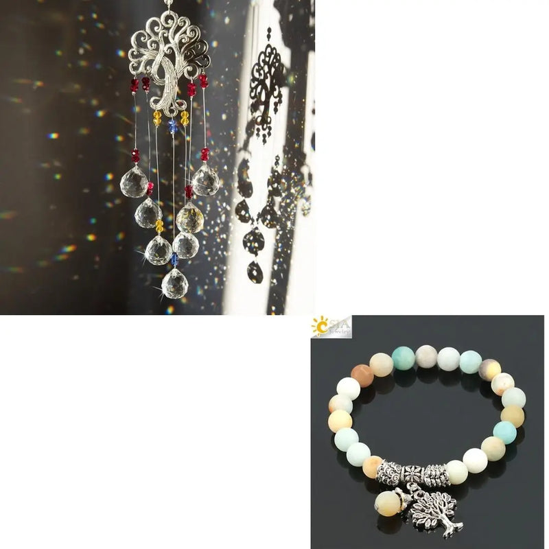 Tree Life Bracelet and Suncatcher Sets Jewelry A047