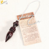 CSJA Spiritual Wooden Pendulum for Divination Meditation