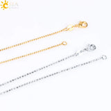 CSJA Tree of Life Crystals Necklace Pendant Water Drop Natural Stone Necklaces