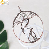 CSJA Tree of Life Pendant with Stones for Necklace Jewelry Making