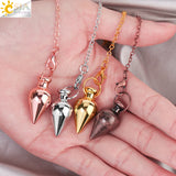 CSJA Water Drop Metal Dowsing Pendulum for Divination Radiesthesia H109