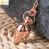 CSJA Water Drop Metal Dowsing Pendulum for Divination Radiesthesia H109
