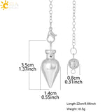 CSJA Water Drop Metal Dowsing Pendulum for Divination Radiesthesia H109
