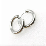 Mermaid Tail Hoop Earrings Cubic Zircon Rose Ear Jewelry