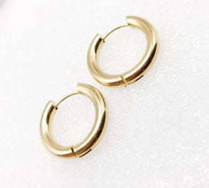 Mermaid Tail Hoop Earrings Zircon Rose Ear Jewelry