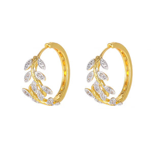 CTE3 Crystal Lightning Earrings For Women Man Geometric Hoop Earrings