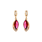 CTE3 Crystal Lightning Earrings For Women Man Geometric Hoop Earrings