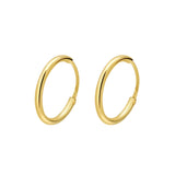 CTE4 Geometric Hammered Earrings Vintage Hoop Earrings