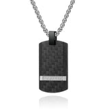 CTN3 Square Pendant Titanium Steel Necklace For Woman Jewelry