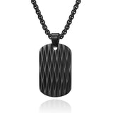 CTN3 Square Pendant Titanium Steel Necklace For Woman Jewelry