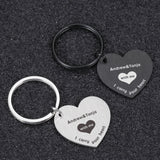 Heart Shaped Keychain Gift for Man Couple Rings Keychain