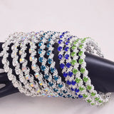 Huge Hoop Earring for Women Bead Chain Rhinestone Female Earrings