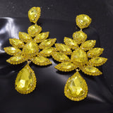 CUIER Crystal Drop Earrings Rhinestone Statement Dangle Wedding Jewelry