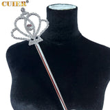 Rhinestone Crown Magic Wand Scepter Crystal Queen Princess Costume Props