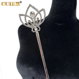 Rhinestone Flower Magic Wand Scepter Crystal Pageant Costume Props