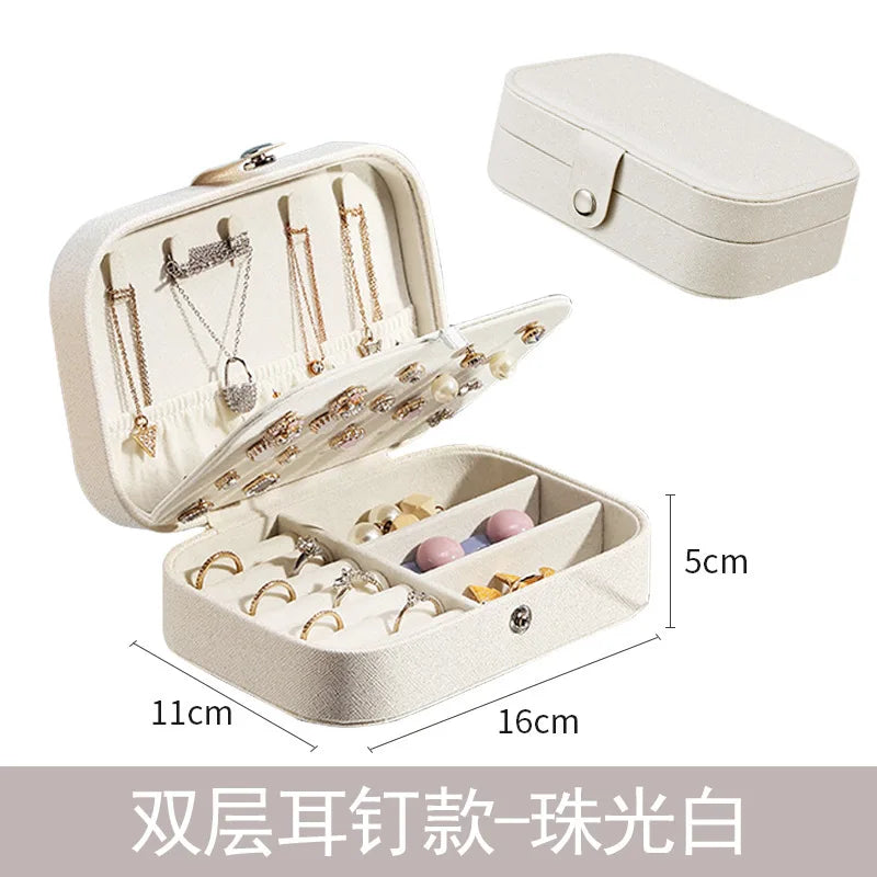 Travel Jewelry Case Box Organizer Earring Holder