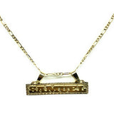 Nameplate Pendant Necklace Stainless Steel Men's Gift