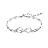Double Circle Thai Silver Bracelet Thick Chain Couple Bracelet