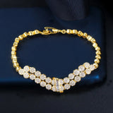 CWWZircons Round CZ African Dubai Bracelets for Women