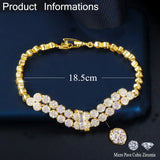 CWWZircons Round CZ African Dubai Bracelets for Women