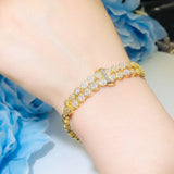 CWWZircons Round CZ African Dubai Bracelets for Women