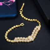 CWWZircons Round CZ African Dubai Bracelets for Women