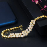 CWWZircons Round CZ African Dubai Bracelets for Women
