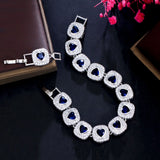 CWWZircons Love Heart Shape Bracelet for Women Valentines Gift