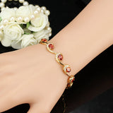 Yellow Purple Red Pink CZ Crystal Women Bracelet CB160