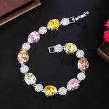 CWWZircons Cubic Zirconia Engagement Bracelet CB289